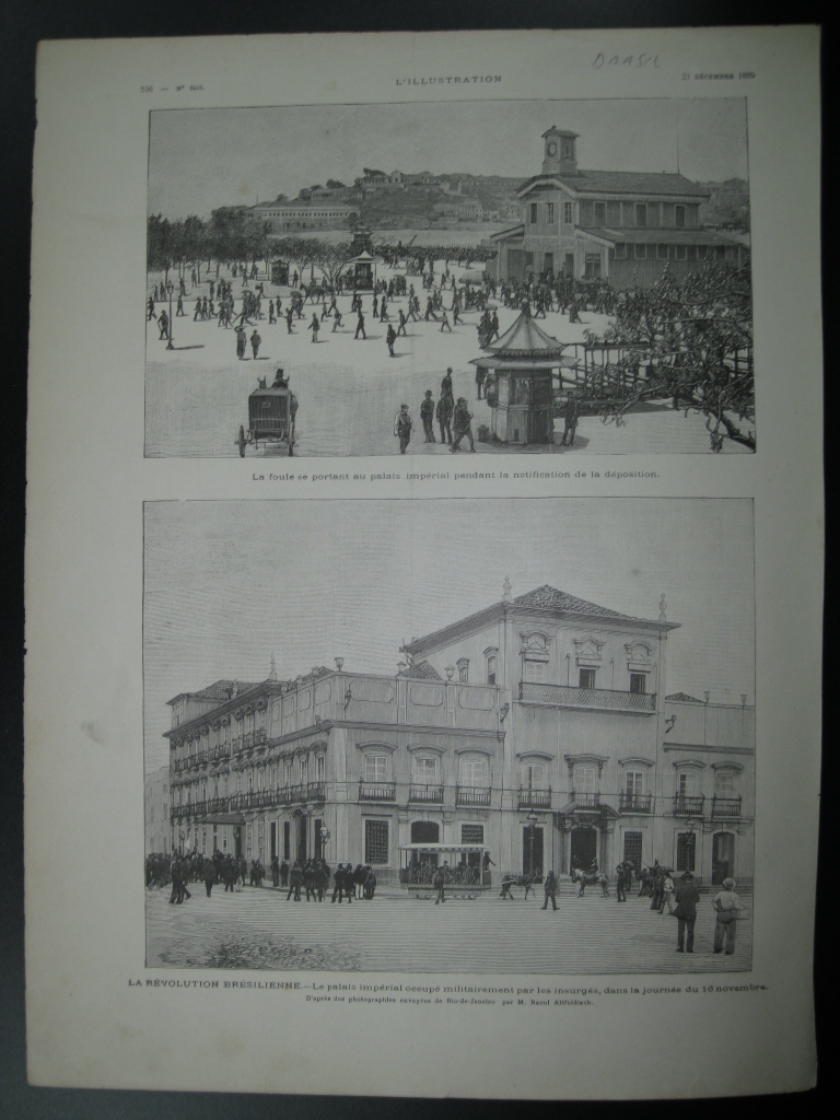 Escenas históricas de Rio de Janeiro (Brasil).1889.